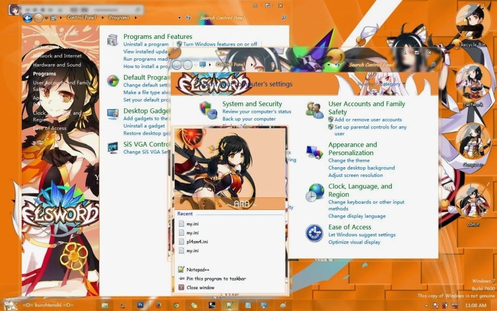 【win7主题】艾尔之光