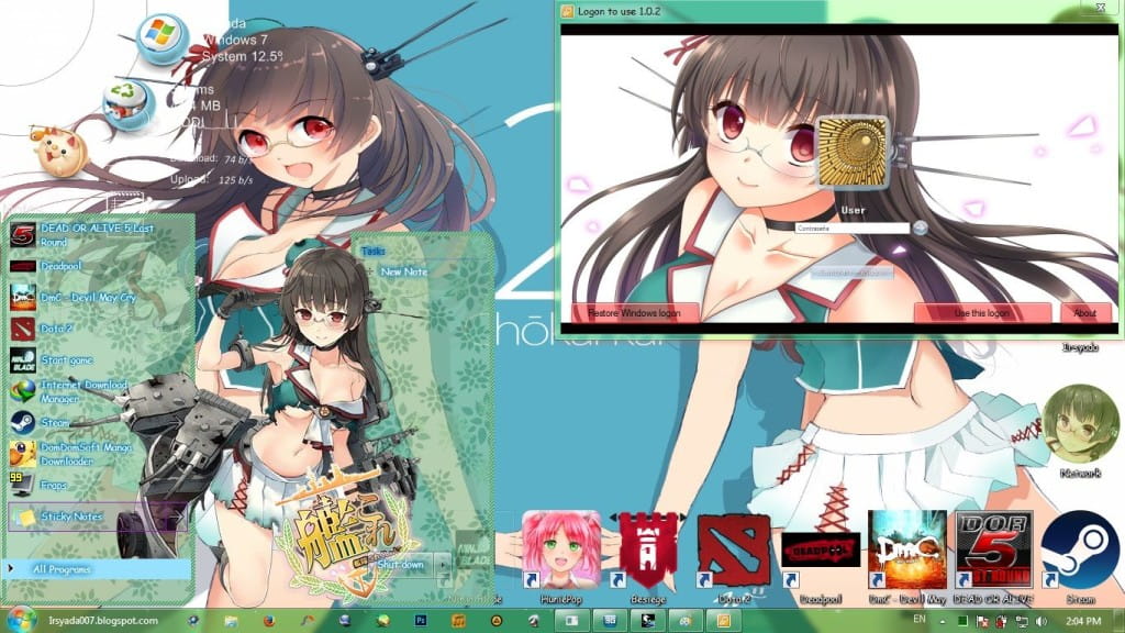 【win7主题】-Choukai 鸟海Kantai Collection舰队