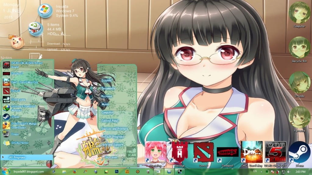 【win7主题】-Choukai 鸟海Kantai Collection舰队