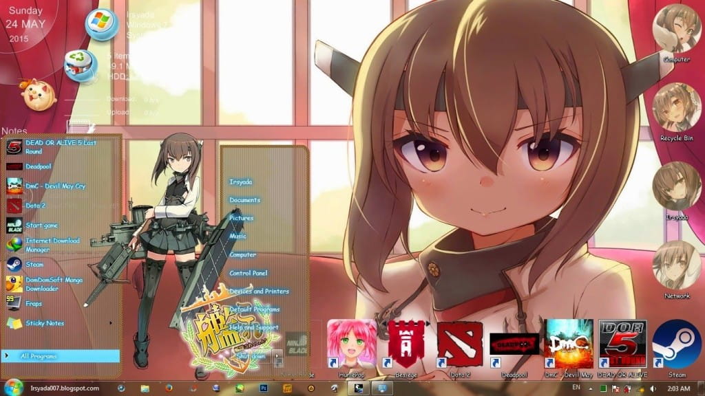 舰娘   win7系统主题