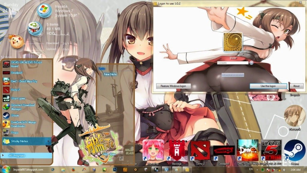 舰娘   win7系统主题