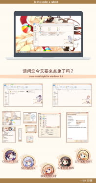【win8.1】请问您今天要来点兔子吗？ 主题