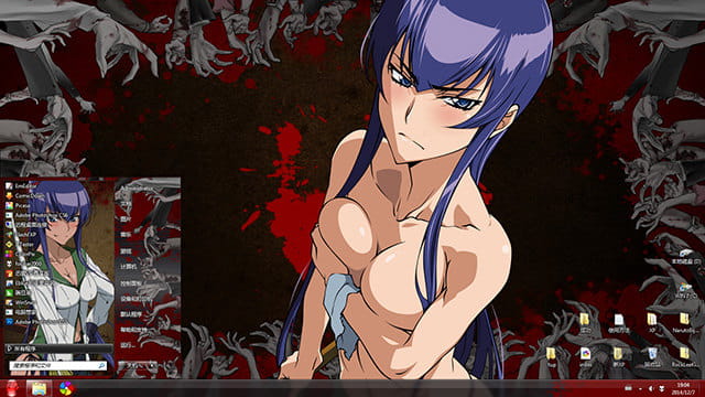 学园默示录  毒岛冴子  win7 电脑主题