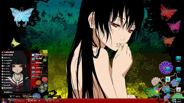 地狱少女 阎魔爱  win8电脑桌面主题