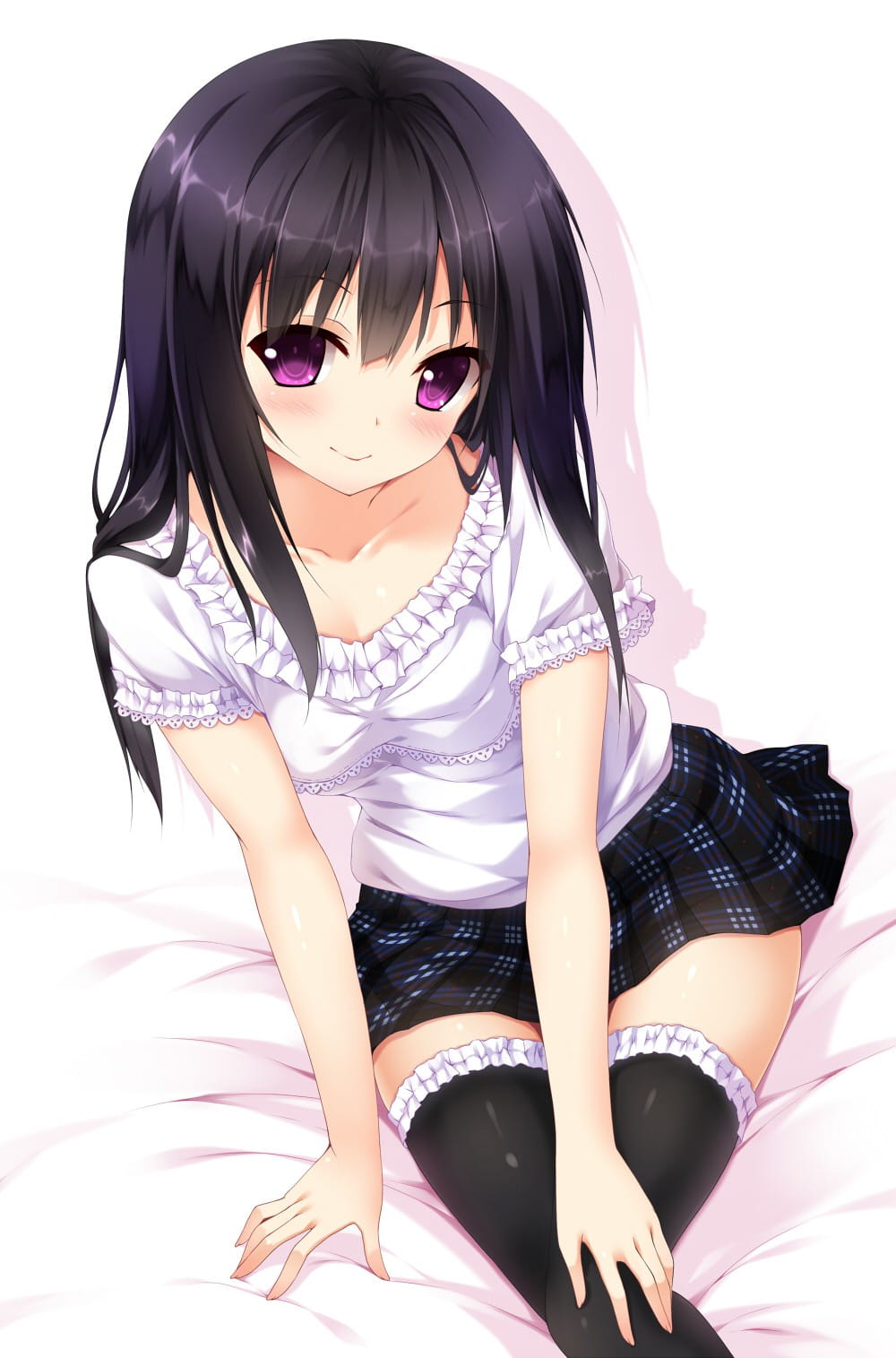 夜空下的绝对领域 手机壁纸