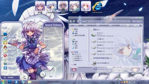 【win7主题】东方project 十六夜咲夜