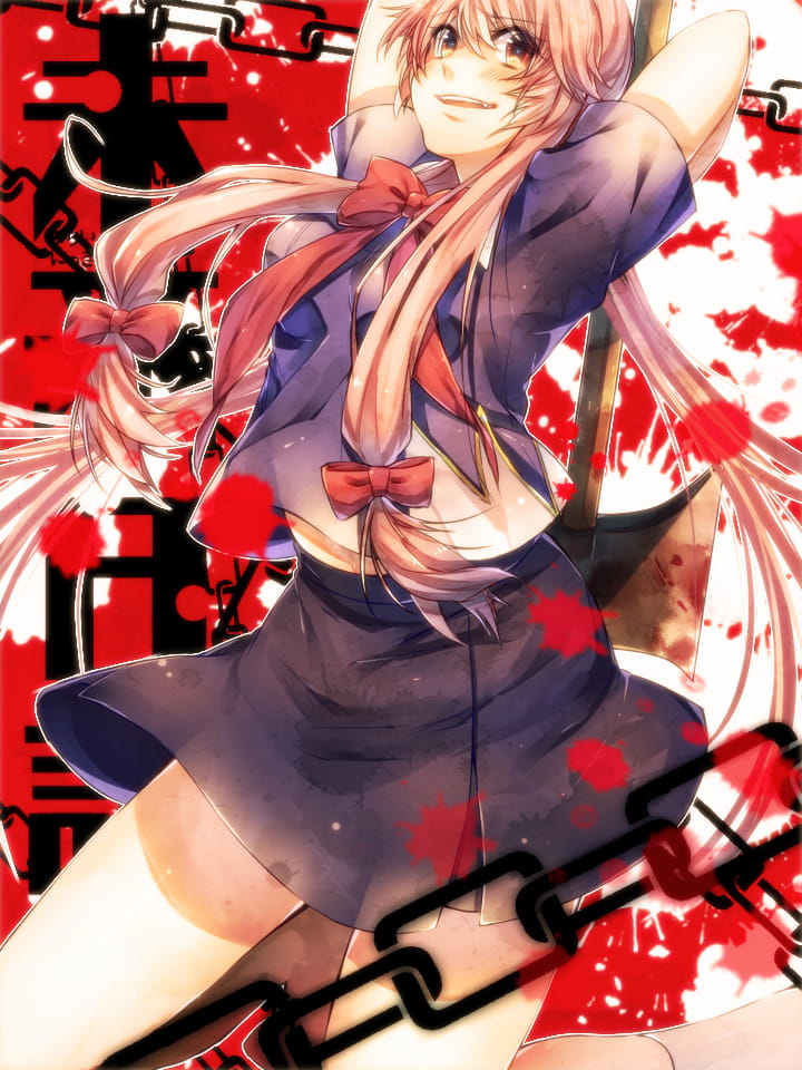 未来日记我妻由乃 手机壁纸