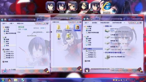 中二病也要谈恋爱 小鸟游六花 win7电脑主题