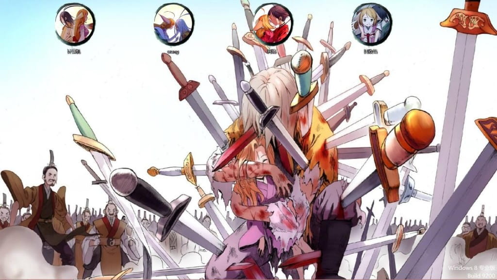 国漫狐妖小红娘 win8电脑主题