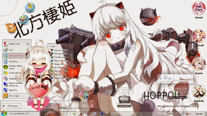 舰队Collection 北方栖姬 小北方 win7电脑主题