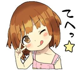 超萌贴纸女孩 动漫QQ表情包