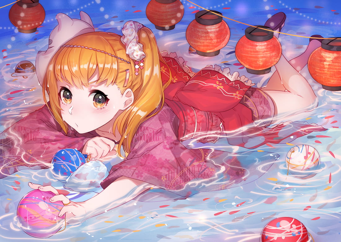 灯笼与少女特辑 电脑桌面壁纸