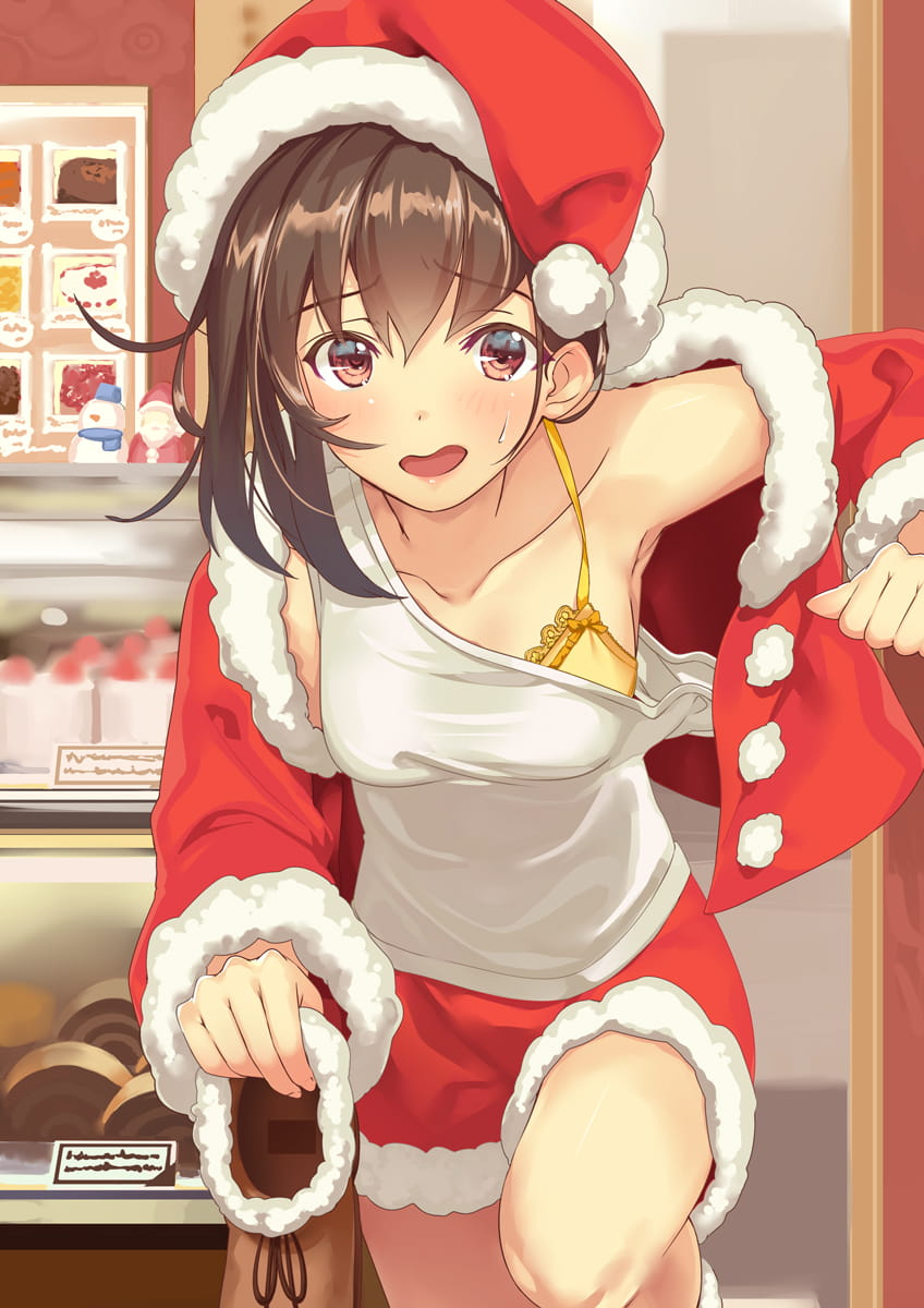 性感的半脱少女 福利手机壁纸