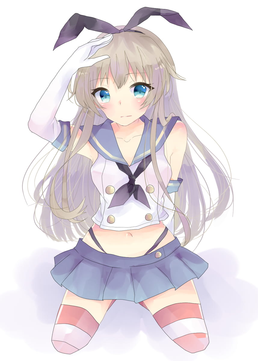 岛风 夕立 舰娘 萌娘手机壁纸4-27期下载