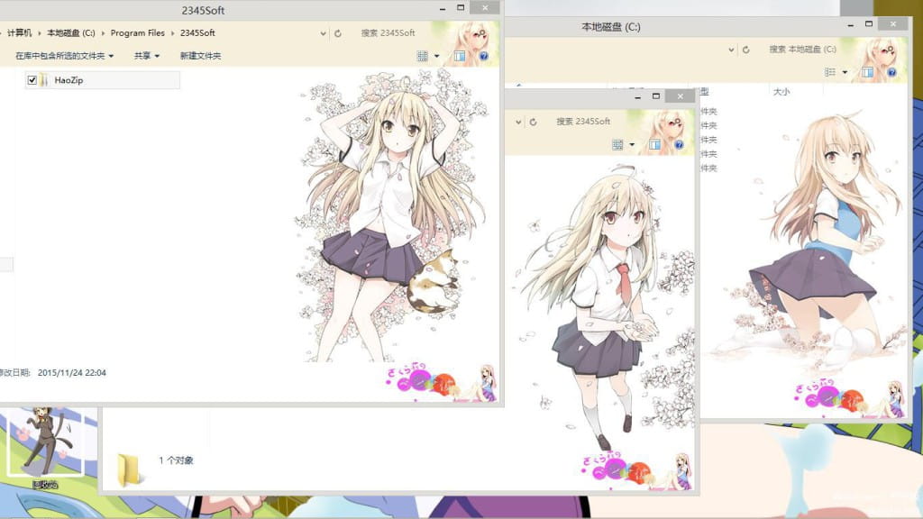 樱花庄的宠物女孩 椎名真白  win8电脑主题 下载