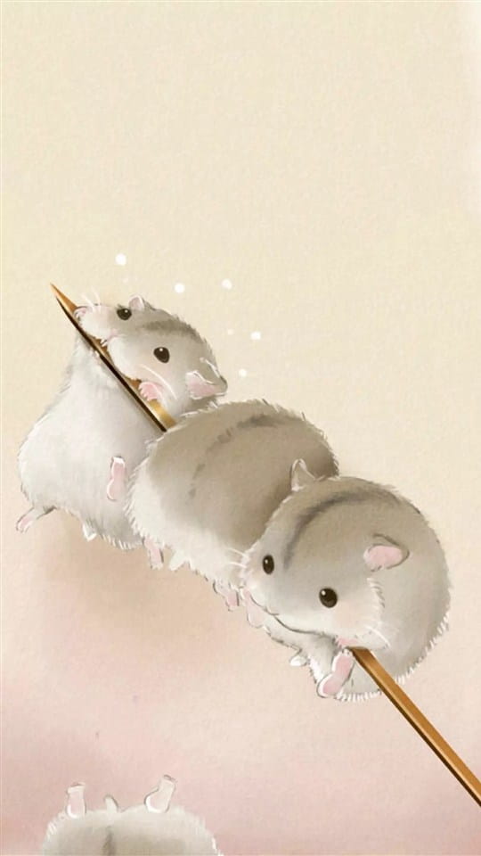猫咪与仓鼠 萌娘手机壁纸5-12下载