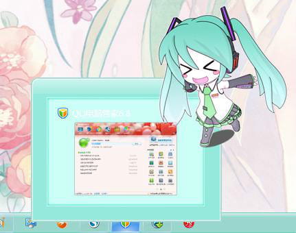 花のMiku美美哒 win7电脑主题