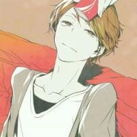 动漫头像男 优雅的喝茶