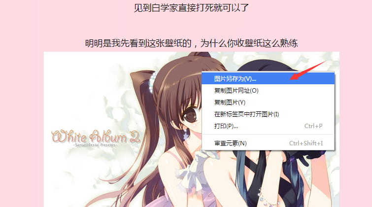 白色相簿2电脑壁纸 为什么你收图这么熟练