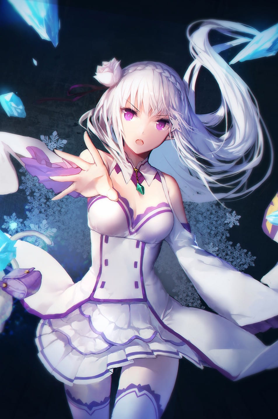 艾米莉娅手机壁纸 从零开始的异世界生活艾米莉娅