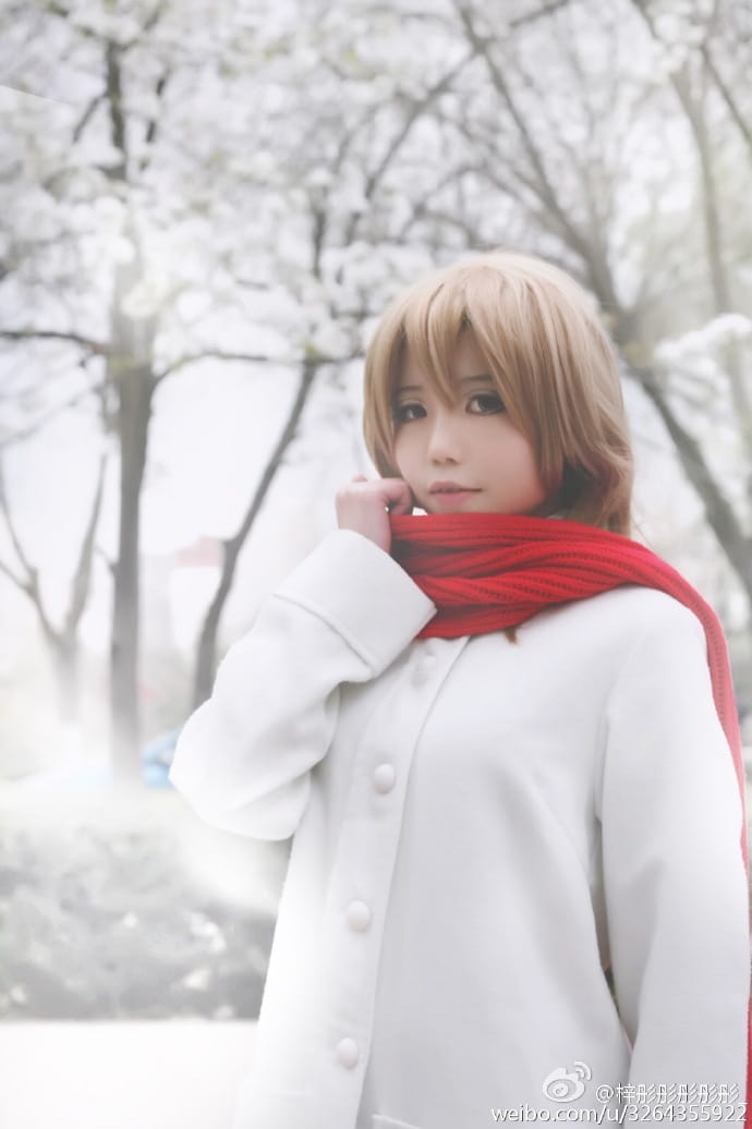 【授权】龙与虎 戴围巾逢坂大河 cos