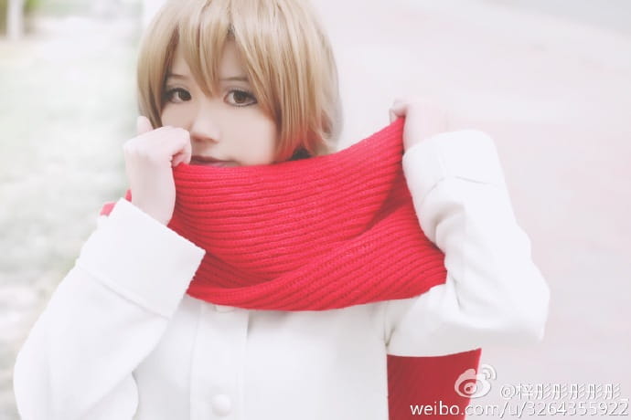 【授权】龙与虎 戴围巾逢坂大河 cos