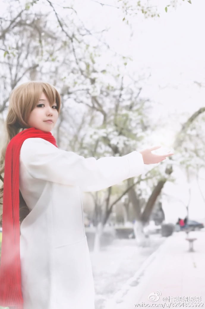 【授权】龙与虎 戴围巾逢坂大河 cos