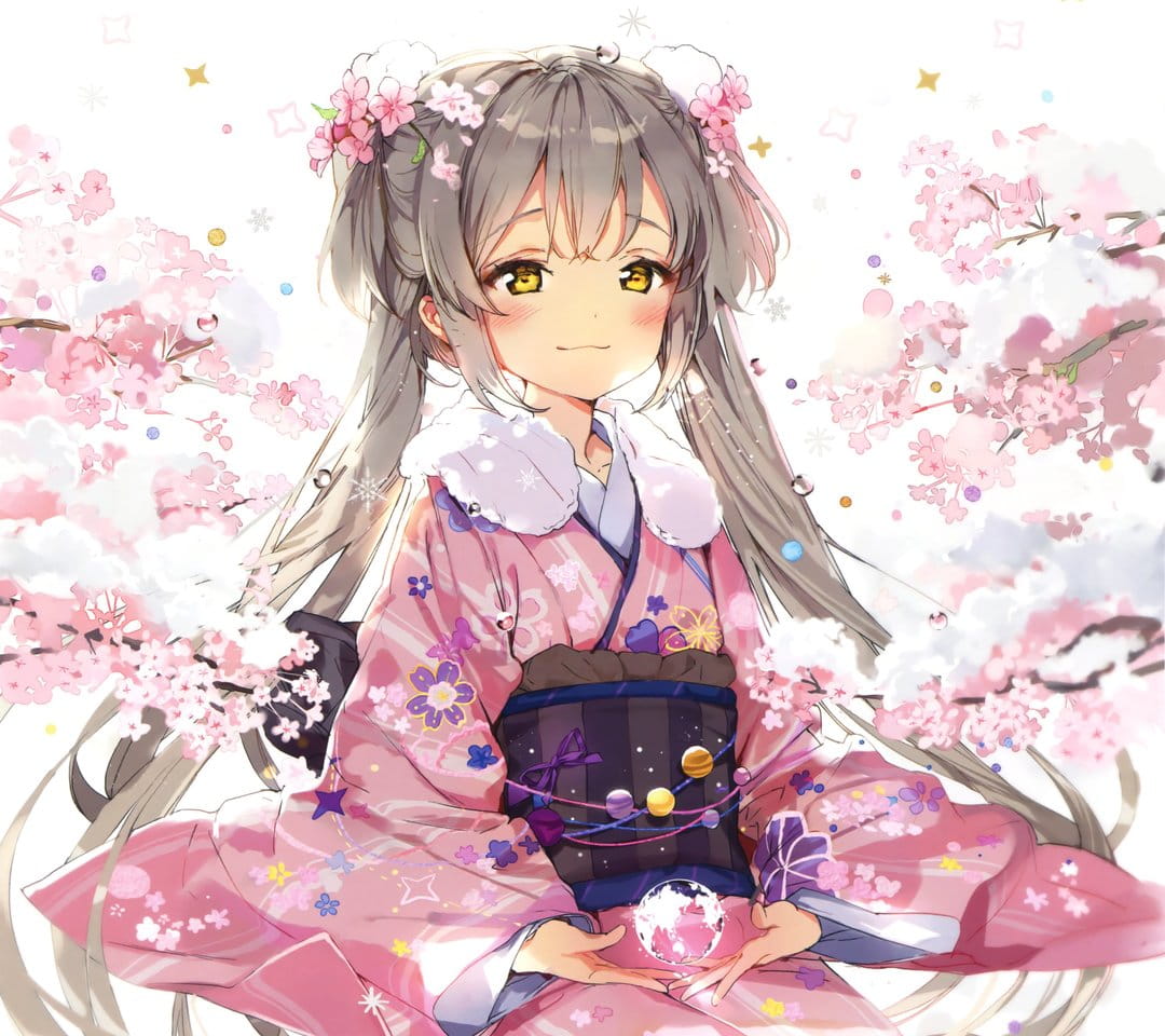 动漫和服少女 精美桌面壁纸