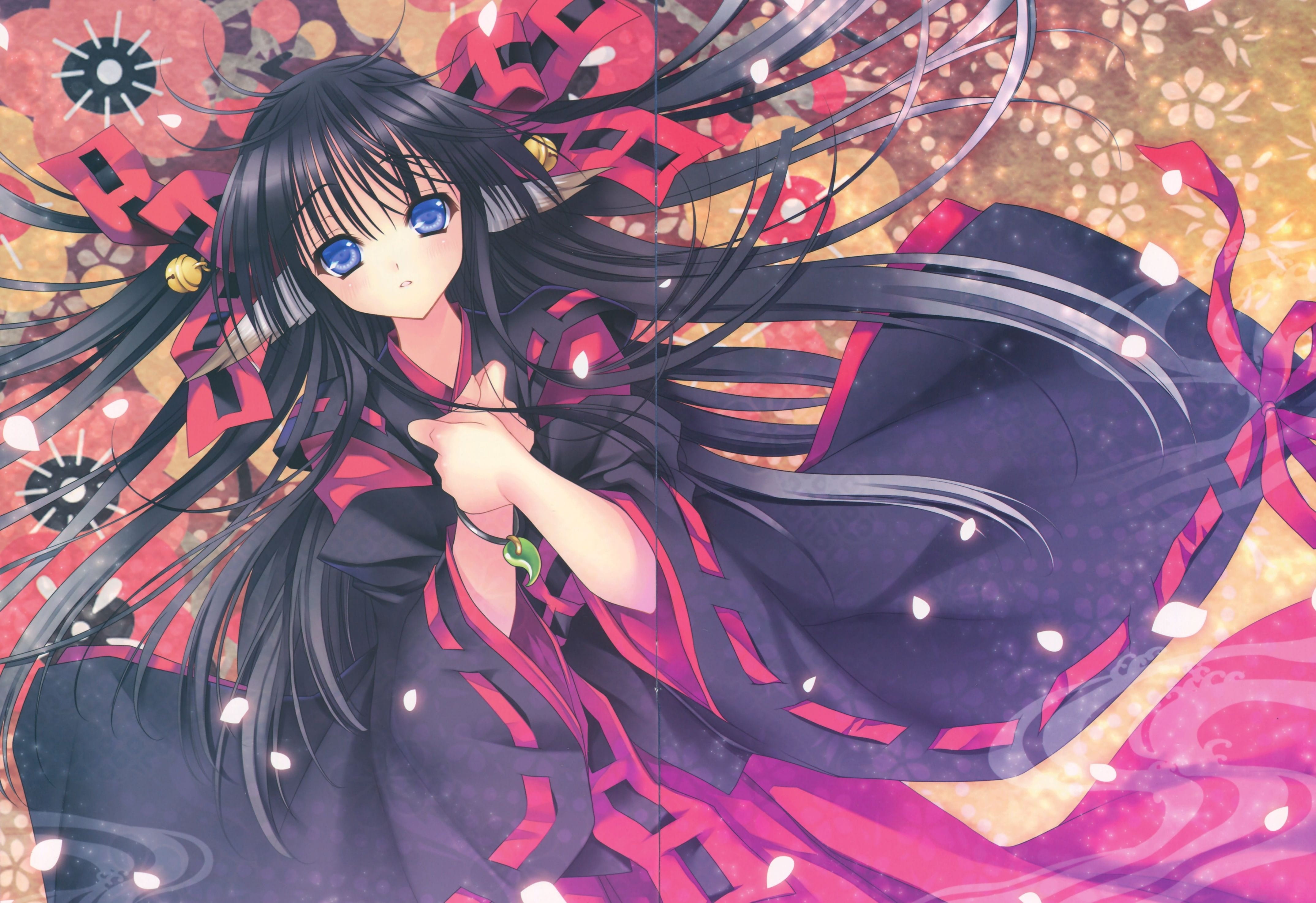 动漫和服少女 精美桌面壁纸