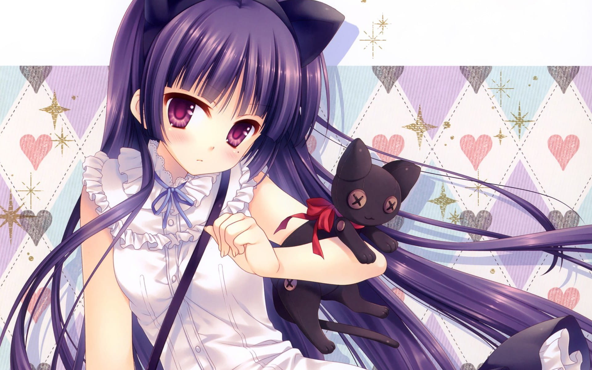 我的妹妹不可能那么可爱五更琉璃 黑猫壁纸美图(1)