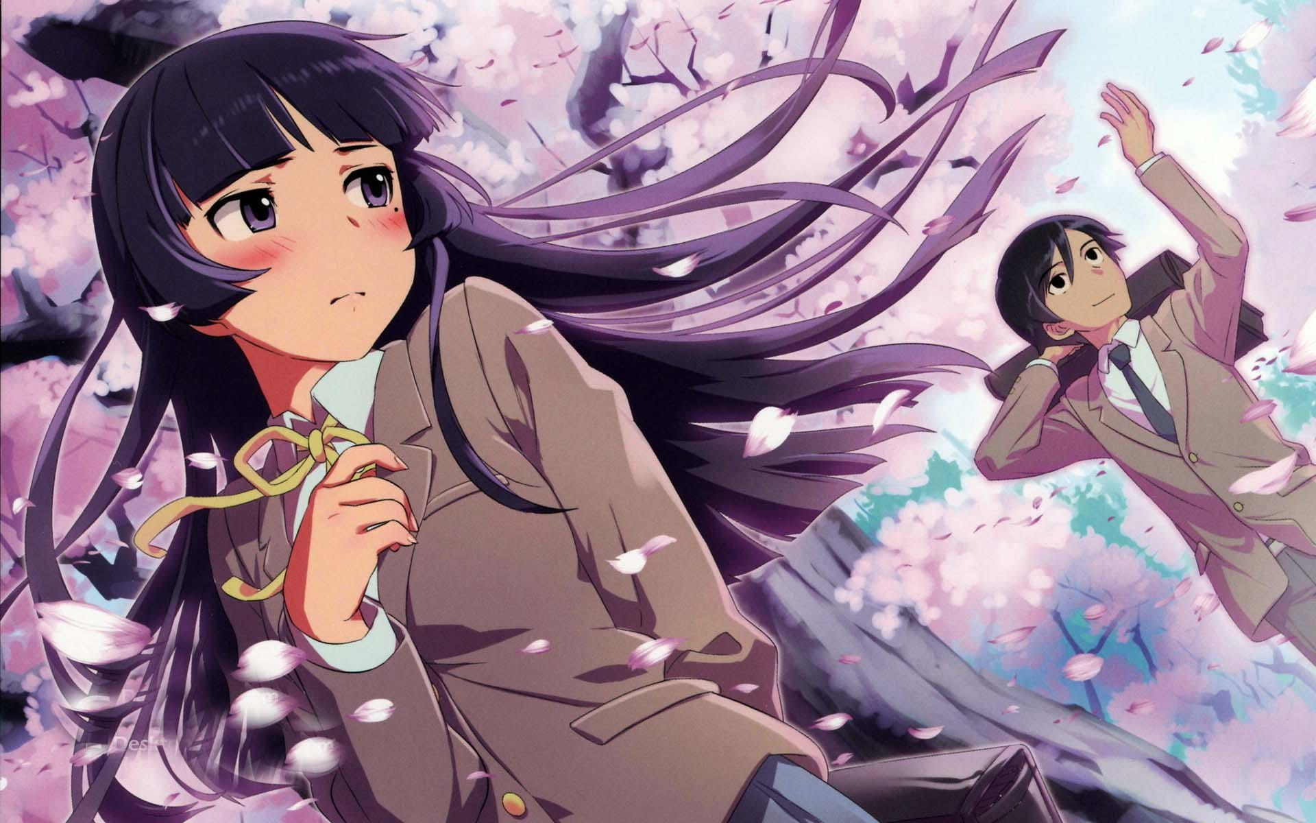 我的妹妹不可能那么可爱五更琉璃 黑猫壁纸美图(1)