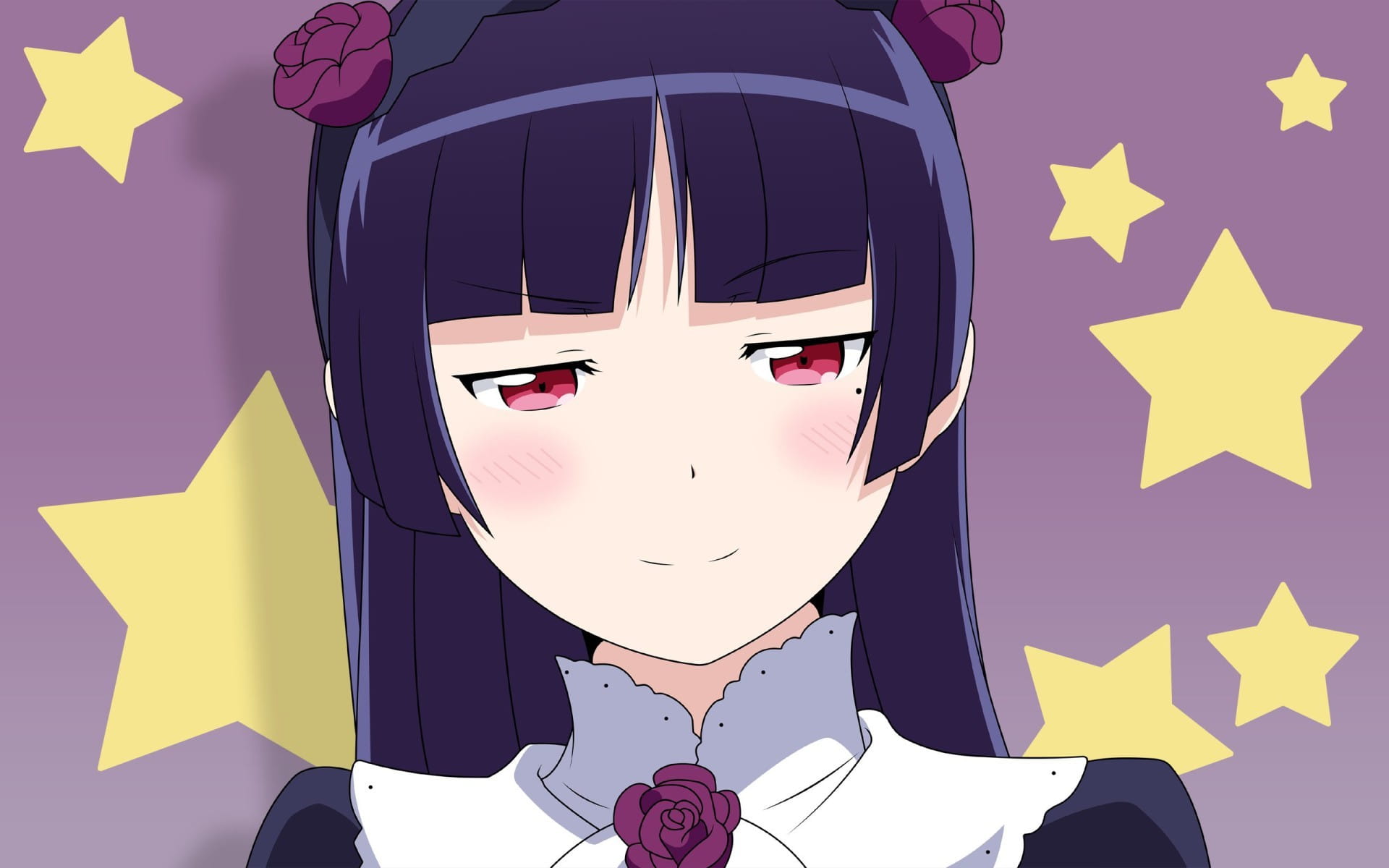 我的妹妹不可能那么可爱五更琉璃 黑猫壁纸美图(1)