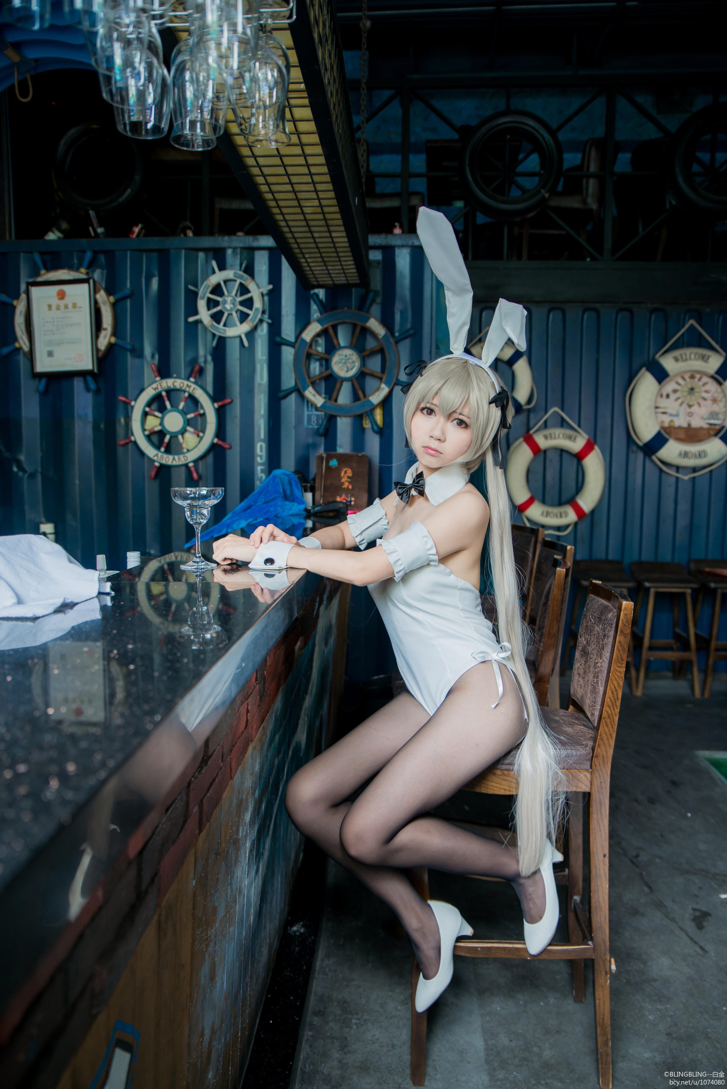 【授权】快来收了这只穹妹，兔女郎春日野穹cos