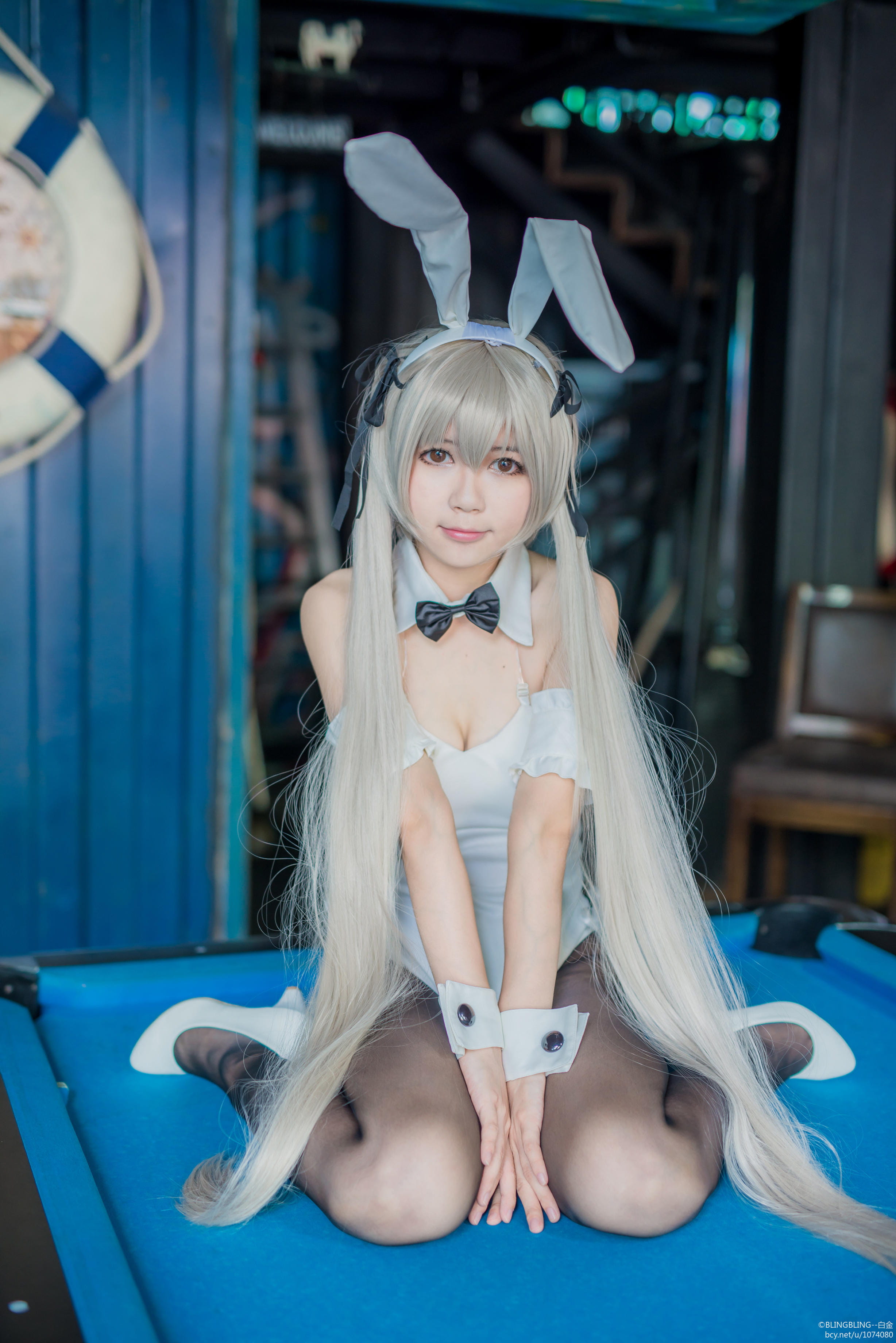【授权】快来收了这只穹妹，兔女郎春日野穹cos