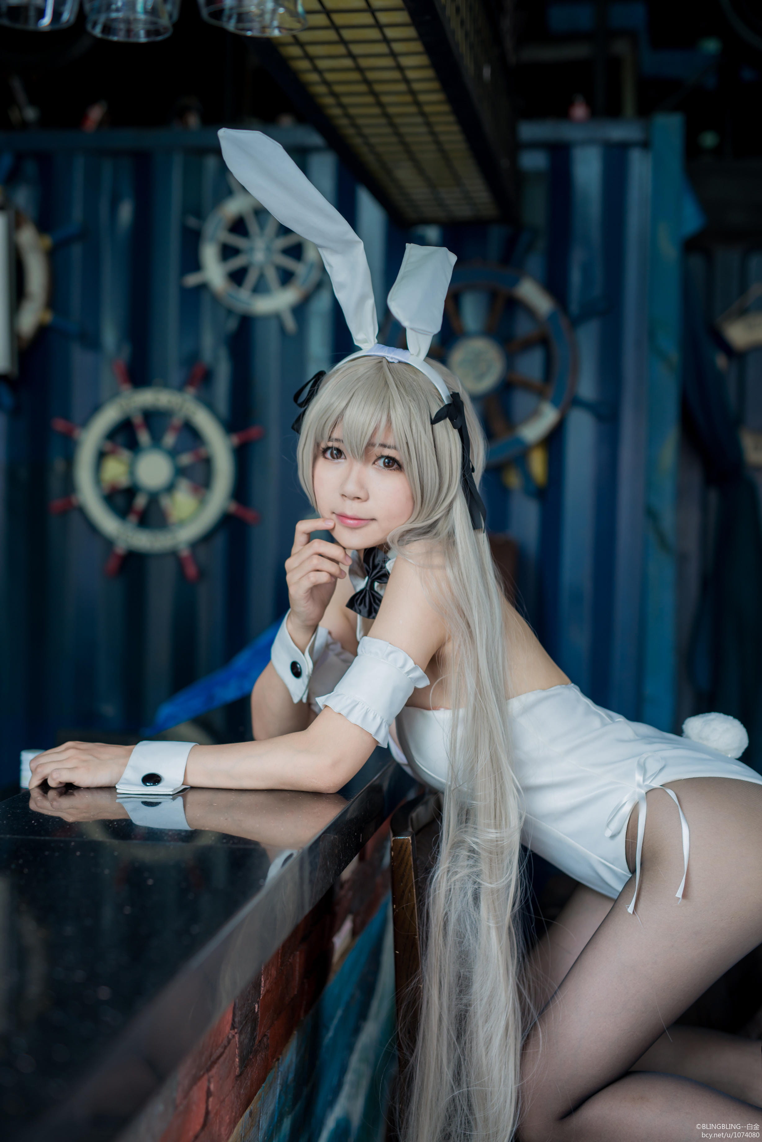 【授权】快来收了这只穹妹，兔女郎春日野穹cos