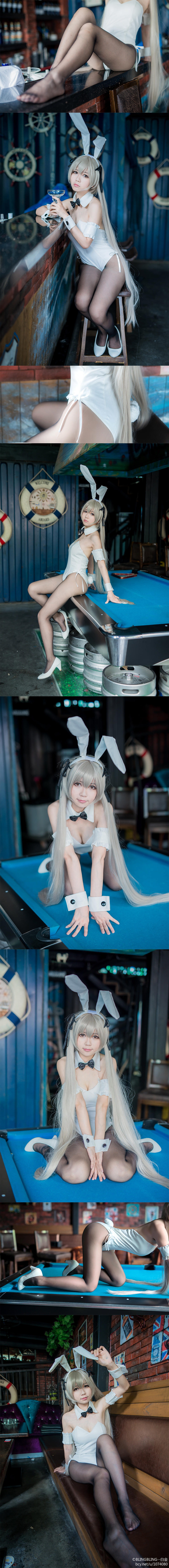 【授权】快来收了这只穹妹，兔女郎春日野穹cos