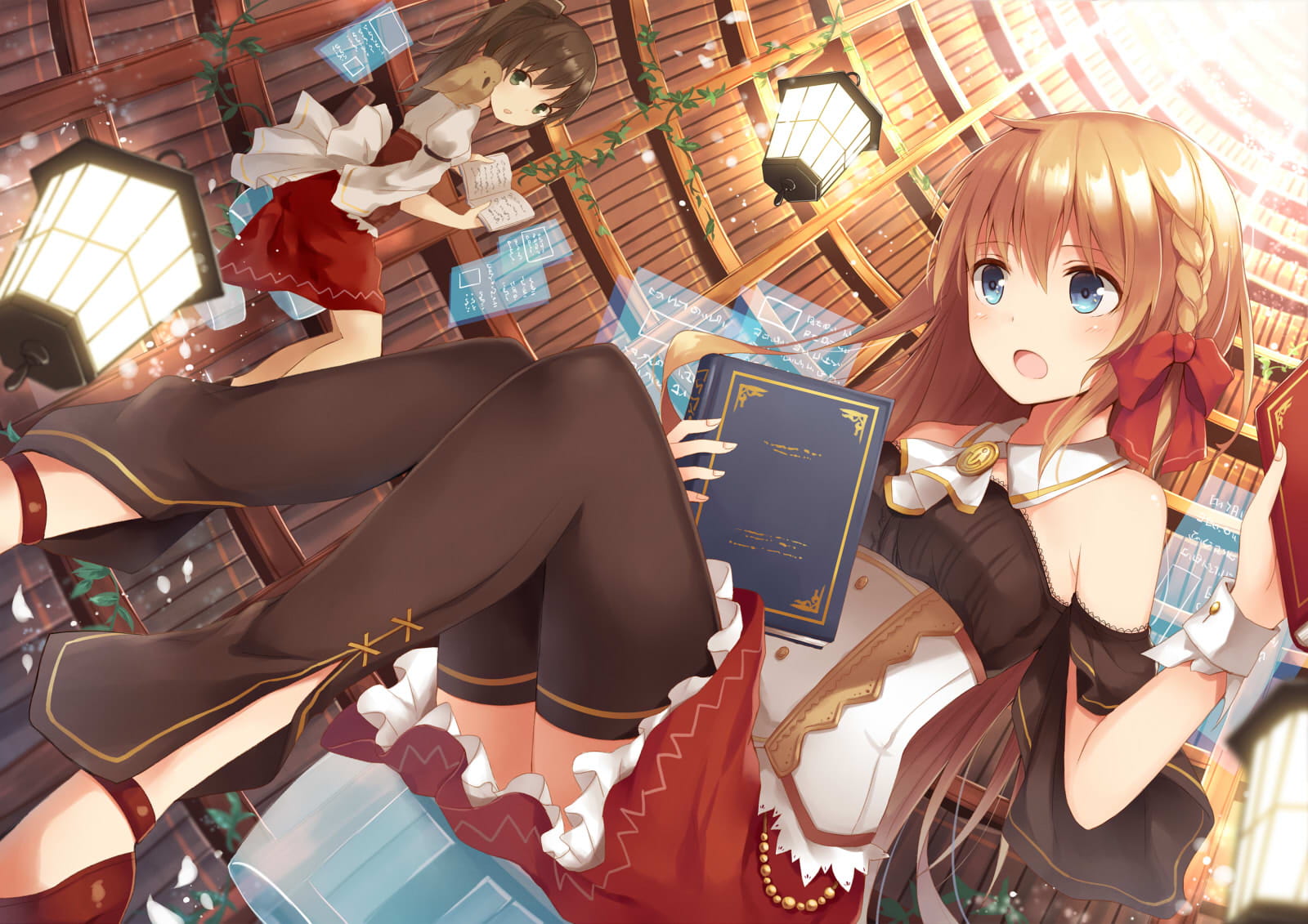 长发什么的最喜欢了 桌面壁纸 飘飘飞扬