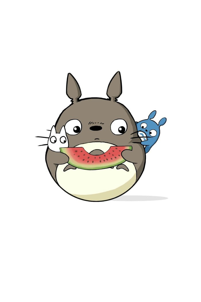 龙猫手机壁纸 萌你一脸