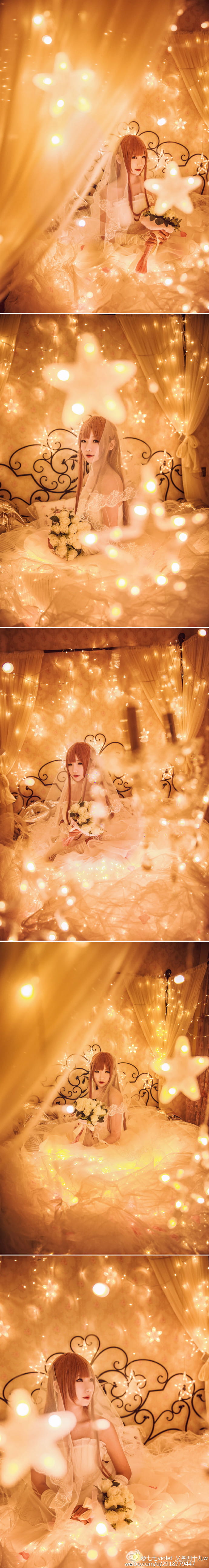 【授权】全职高手 婚纱版苏沐橙 cos