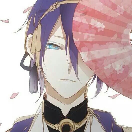 刀剑乱舞 三日月宗近头像 二次元男头