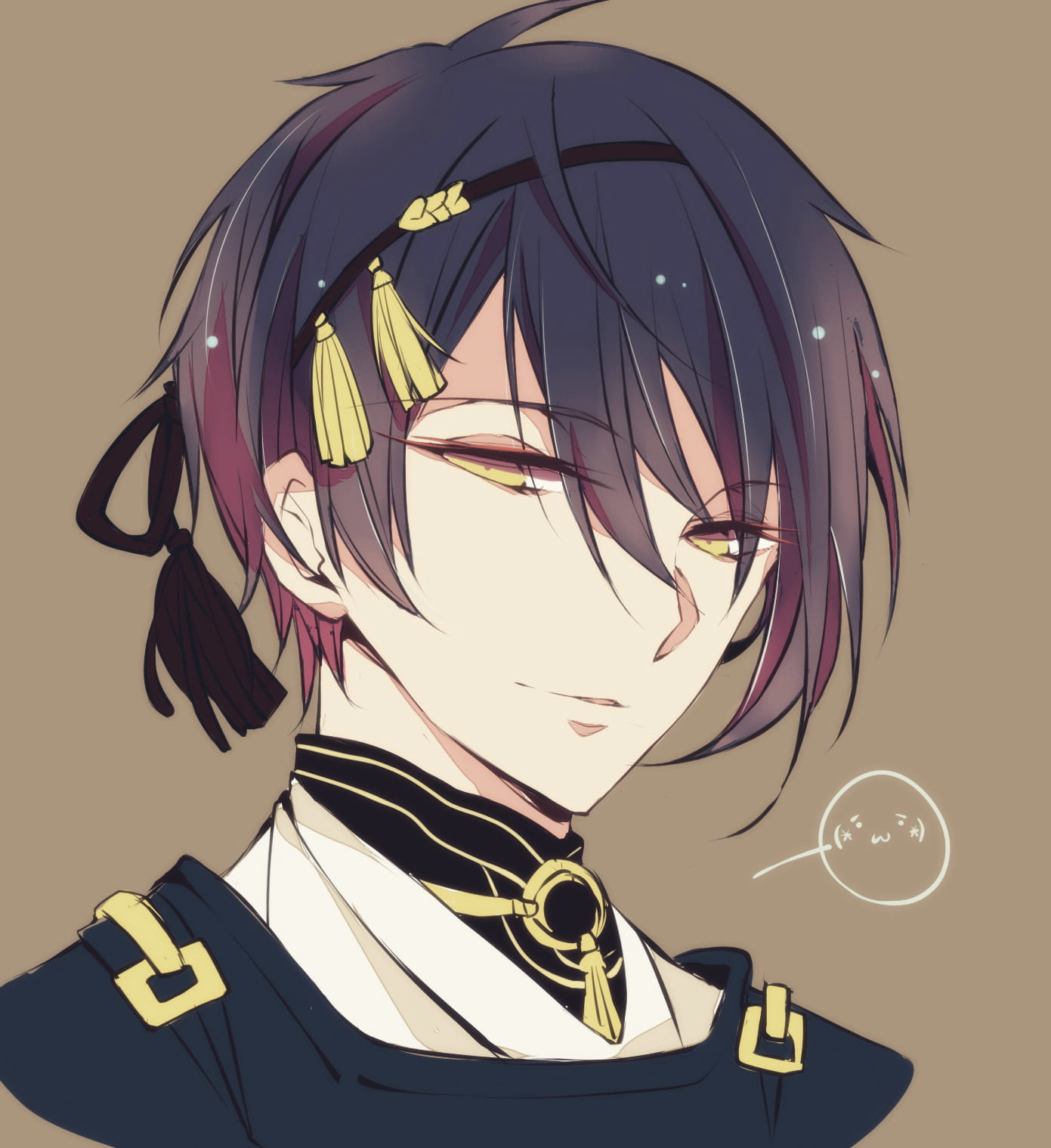 刀剑乱舞 三日月宗近头像 二次元男头