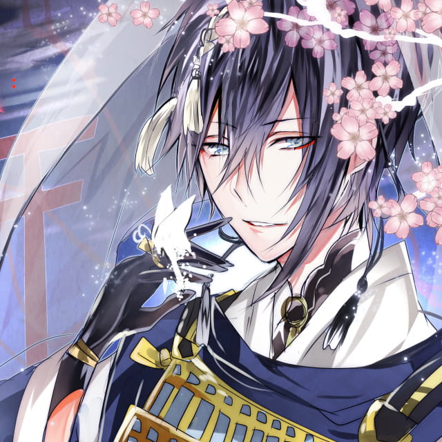 刀剑乱舞 三日月宗近头像 二次元男头