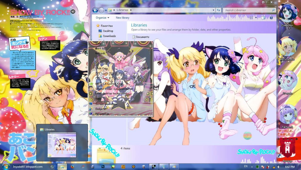 Show By Rock!!  win7电脑主题下载