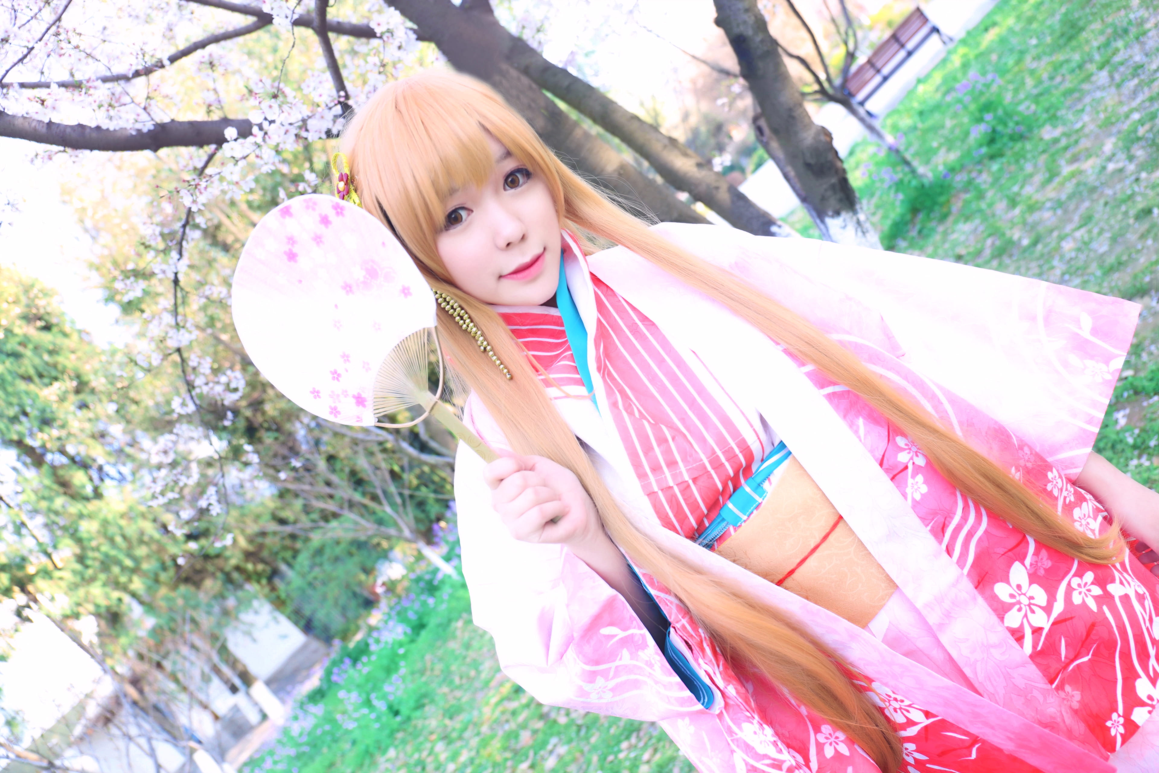 【授权】刀剑神域 亚丝娜新春和服cos