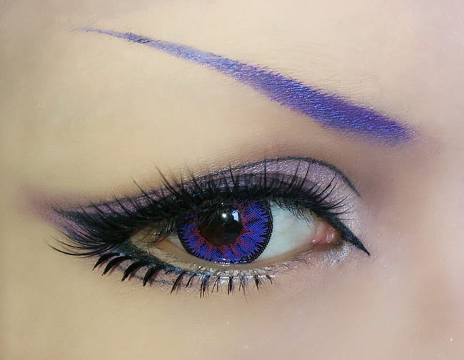 【cos妆教程】VOCALOID龙啼茄子 眼妆教程