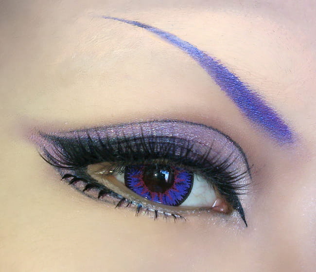 【cos妆教程】VOCALOID龙啼茄子 眼妆教程