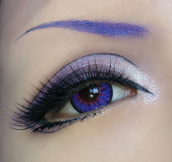 【cos妆教程】VOCALOID龙啼茄子 眼妆教程