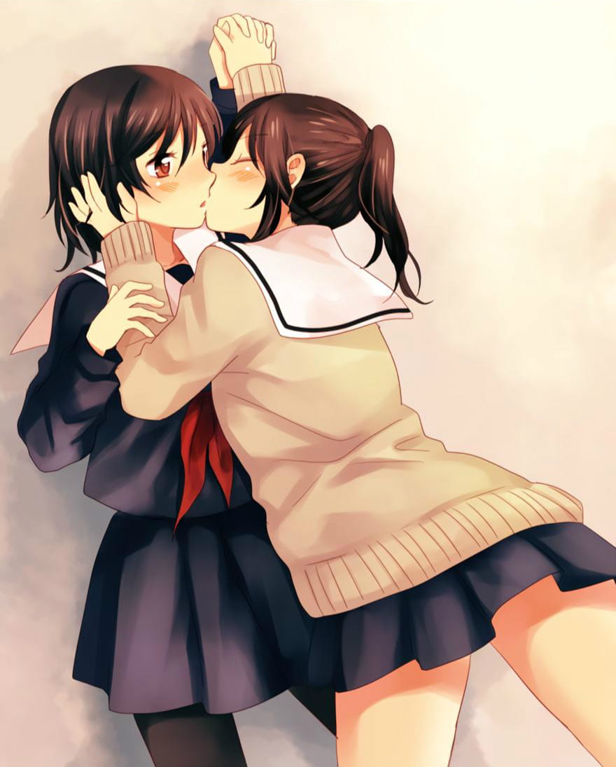 动漫少女 手机壁纸 百合情怀