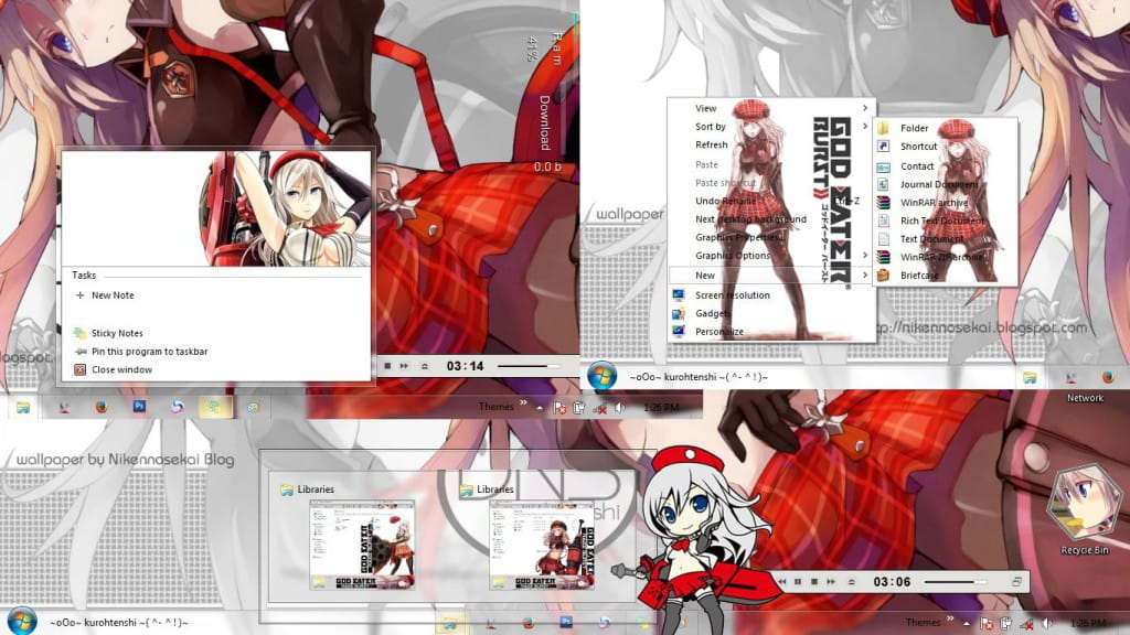 【win7主题】弑神者/噬神者 爱丽莎·I·阿米爱拉 下载