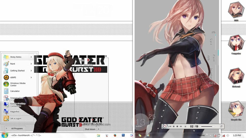 【win7主题】弑神者/噬神者 爱丽莎·I·阿米爱拉 下载